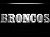 Denver Broncos (8) LED Neon Sign Electrical - White - TheLedHeroes