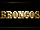 Denver Broncos (8) LED Sign - Yellow - TheLedHeroes