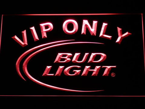 Bud Light VIP Only LED Neon Sign Electrical - Red - TheLedHeroes