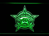 Dallas Cowboys 40th Anniversary LED Neon Sign Electrical - Green - TheLedHeroes