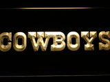 Dallas Cowboys (7) LED Neon Sign Electrical - Yellow - TheLedHeroes