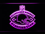 Cleveland Browns (4) LED Neon Sign Electrical - Purple - TheLedHeroes