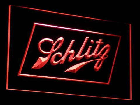 Schlitz LED Neon Sign USB - Red - TheLedHeroes