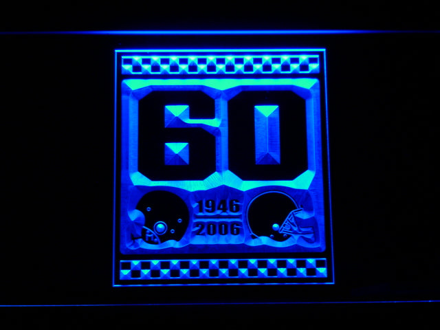 Cleveland Browns 60th Anniversary LED Sign - Blue - TheLedHeroes