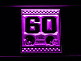 Cleveland Browns 60th Anniversary LED Neon Sign USB - Purple - TheLedHeroes