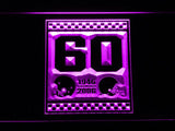 Cleveland Browns 60th Anniversary LED Neon Sign Electrical - Purple - TheLedHeroes