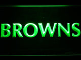 Cleveland Browns (7) LED Neon Sign USB - Green - TheLedHeroes