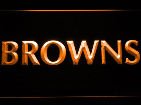 Cleveland Browns (7) LED Neon Sign Electrical - Orange - TheLedHeroes