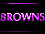 Cleveland Browns (7) LED Neon Sign Electrical - Purple - TheLedHeroes