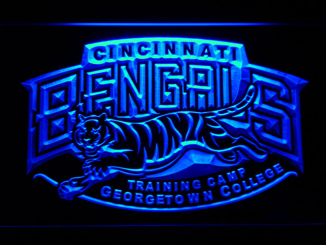 Cincinnati Bengals Training Camp Georgetown College LED Sign - Blue - TheLedHeroes