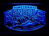 Cincinnati Bengals 30th Anniversary LED Neon Sign Electrical - Blue - TheLedHeroes