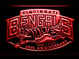 Cincinnati Bengals 30th Anniversary LED Sign - Red - TheLedHeroes