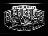 Cincinnati Bengals 30th Anniversary LED Sign - White - TheLedHeroes