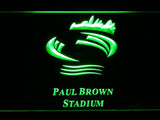 Cincinnati Bengals Paul Brown Stadium LED Neon Sign USB - Green - TheLedHeroes