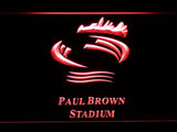 Cincinnati Bengals Paul Brown Stadium LED Neon Sign USB - Red - TheLedHeroes