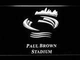 Cincinnati Bengals Paul Brown Stadium LED Neon Sign USB - White - TheLedHeroes
