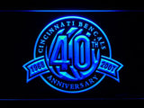 Cincinnati Bengals 40th Anniversary LED Neon Sign USB - Blue - TheLedHeroes