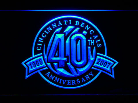Cincinnati Bengals 40th Anniversary LED Sign -  - TheLedHeroes