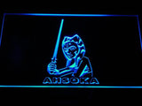 Star Wars Ahsoka LED Neon Sign USB - Blue - TheLedHeroes