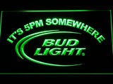 Bud Light It's 5pm Somewhere LED Neon Sign Electrical -  - TheLedHeroes