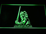Star Wars Ahsoka LED Neon Sign USB - Green - TheLedHeroes
