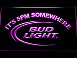 Bud Light It's 5pm Somewhere LED Neon Sign Electrical -  - TheLedHeroes