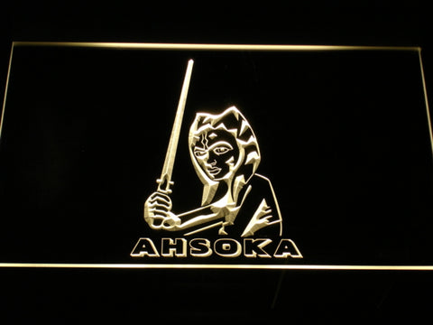 FREE Star Wars Ahsoka LED Sign - Yellow - TheLedHeroes