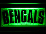 Cincinnati Bengals (6) LED Neon Sign USB - Green - TheLedHeroes
