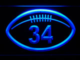 FREE Chicago Bears #34 Walter Payton LED Sign - Blue - TheLedHeroes