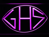 Chicago Bears GSH George Halas (2) LED Neon Sign Electrical - Purple - TheLedHeroes