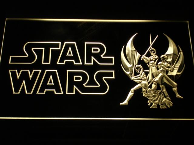 Star Wars (3) LED Neon Sign Electrical - Yellow - TheLedHeroes