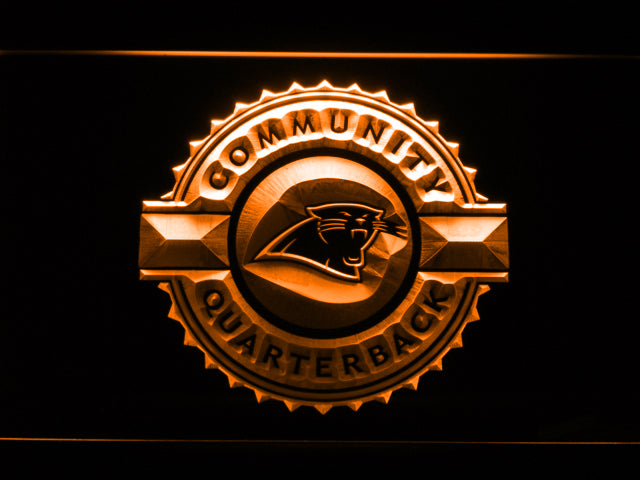 FREE Carolina Panthers Community Quarterback LED Sign - Orange - TheLedHeroes