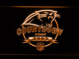 Carolina Panthers Countdown to Kickoff 2003 LED Neon Sign Electrical - Orange - TheLedHeroes
