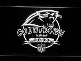 Carolina Panthers Countdown to Kickoff 2003 LED Neon Sign USB - White - TheLedHeroes