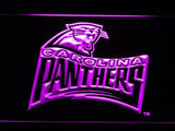 Carolina Panthers (6) LED Neon Sign USB - Purple - TheLedHeroes
