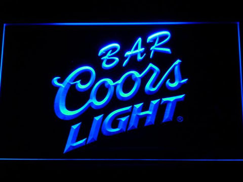 Coors Light Bar LED Neon Sign Electrical - Blue - TheLedHeroes