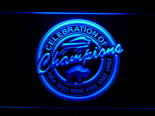 Buffalo Bills Celebration of Champions LED Sign - Blue - TheLedHeroes