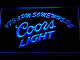 FREE Coors Light It's 5 pm Somewhere LED Sign - Blue - TheLedHeroes