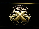 Baltimore Ravens 10th Anniversary LED Neon Sign USB - Yellow - TheLedHeroes