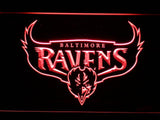 Baltimore Ravens (6) LED Neon Sign USB - Red - TheLedHeroes