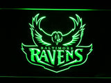 Baltimore Ravens (7) LED Neon Sign USB - Green - TheLedHeroes