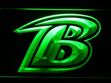 Baltimore Ravens (8) LED Neon Sign USB - Green - TheLedHeroes