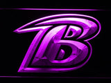 Baltimore Ravens (8) LED Neon Sign USB - Purple - TheLedHeroes