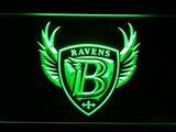 Baltimore Ravens (12) LED Neon Sign USB - Green - TheLedHeroes