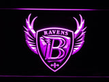 Baltimore Ravens (12) LED Neon Sign USB - Purple - TheLedHeroes