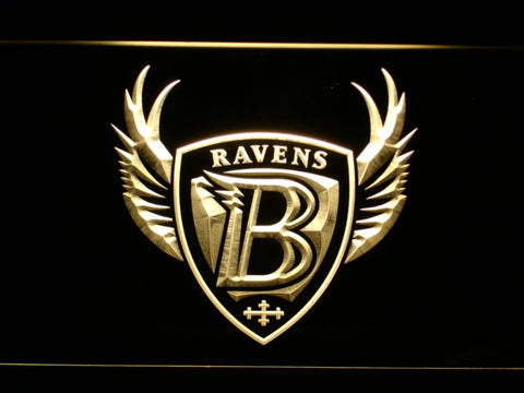 FREE Baltimore Ravens (12) LED Sign - Yellow - TheLedHeroes