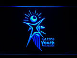 Atlanta Falcons Youth Foundation LED Neon Sign USB - Blue - TheLedHeroes