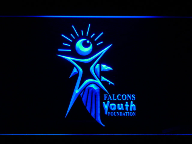 Atlanta Falcons Youth Foundation LED Sign - Blue - TheLedHeroes