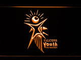 Atlanta Falcons Youth Foundation LED Neon Sign USB - Orange - TheLedHeroes