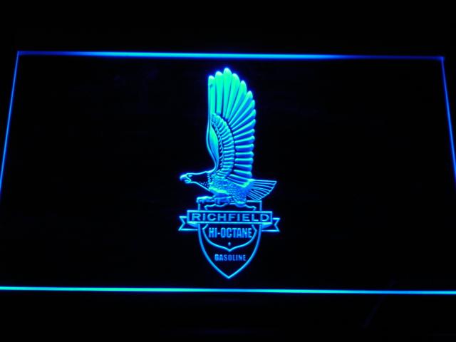 Richfield Oil Corporation LED Neon Sign USB - Blue - TheLedHeroes
